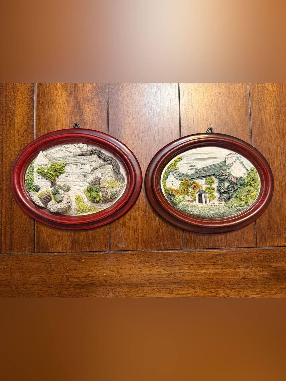 Vintage 3D Resin Wall Plaques Top Withens By Brush Strokes